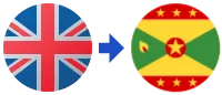 UK to Grenada